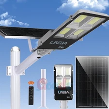 3500W Solar Street Light Commercial Outdoor Dusk to Dawn Super Bright Yard Lamp