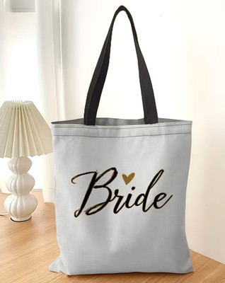 New Soft Polyester 2D Printed Novelty Shoulder/ Tote Bag 13 x 15~ Bride