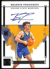 Brandin Podziemski 2023-24 Panini Impeccable Auto Rookie Card RC 1/99. rookie card picture