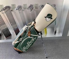 Malbon Golf Caddy Bag Green 5-flame with food GMN078