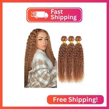 P27/30 Blonde Bundles Kinky Curly Bundles Human Hair 24 26 28 Inch 30 Light Bro
