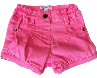 New  3 Pommes  Baby Girls  Shorts 12-18 Months Pink Pockets Girls