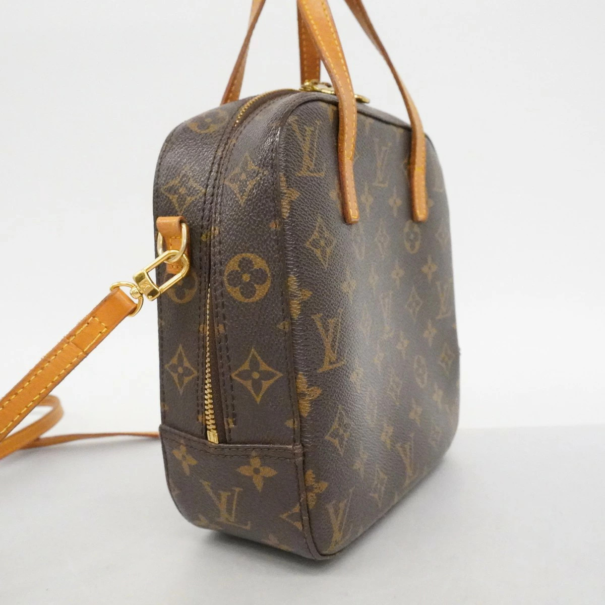 りんりん Louis Vuitton Monogram Spontini M47500 2-Way Bag Brown Used | eBay