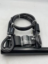 Master Lock U-Lock Cable Combo Bike Lock Heavy Duty Black Keys Included Steel
