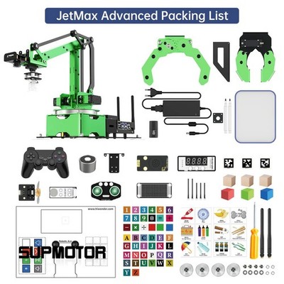 Hiwonder JetMax AI Robotic Arm Advanced w/Voice Interaction Grippers Controller