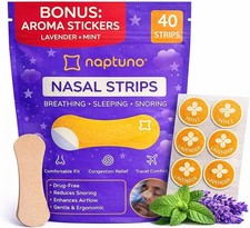 Nasal Strips   Anti Snore, Open Nose Instantly and for Clear Breathing- 40 Pac