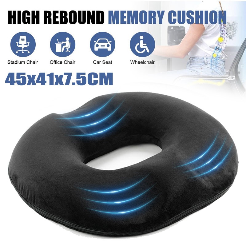 Donut Cushion Memory Foam Medical Ring Seat Pain Relief Orthopedic - Main Image