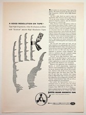 Scotch 3M Vintage 1960 Magazine Ad Magnetic Tape High Resolution Instrumentation