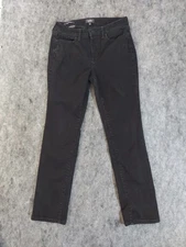 NYDJ Not Your Daughters Jeans Womens 8 Black Sheri Slim Lift Tuck Denim Stretch