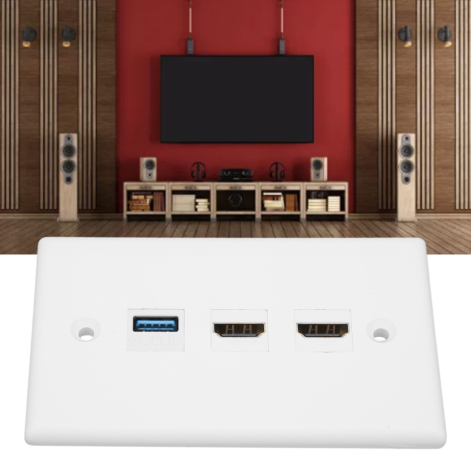 HD Multimedia Interface Ethernet USB Wall Plate 2 Port HD Multimedia Interface K