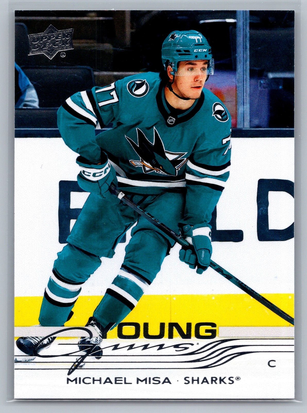 2025-26 Upper Deck Series 2 MICHAEL MISA #487 Young Guns RC San Jose Sharks