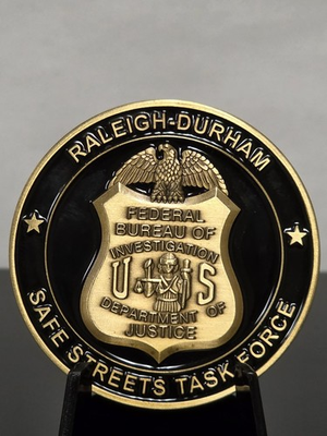 #ad #ad 🔥RARE🔥FBI SSTF RALEIGH SAFE STREETS TASK FORCE CHALLENGE COIN $99.00