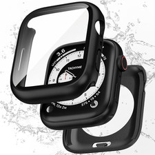 2 in 1 Waterproof Case Compatible with Apple Watch 42Mm Series 11 10 with Temper