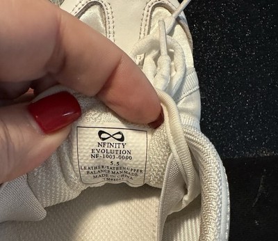 Nfinity Evolution White Cheer Shoes 5.5 | eBay
