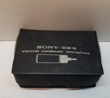 Sony Original ECM-16 Electret Condenser Microphone in case with manual