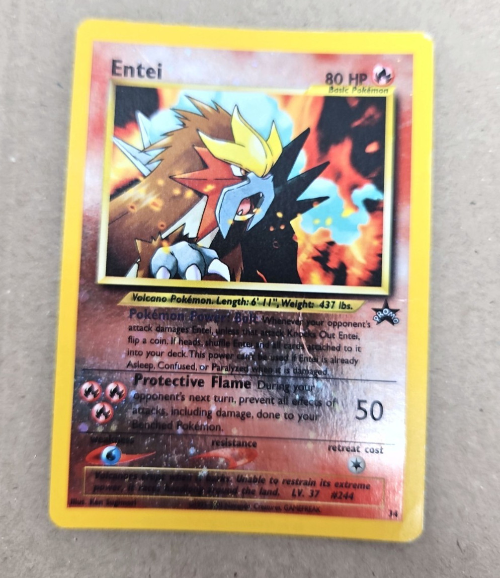 Entei 34 Holo Black Star Promo DMG C