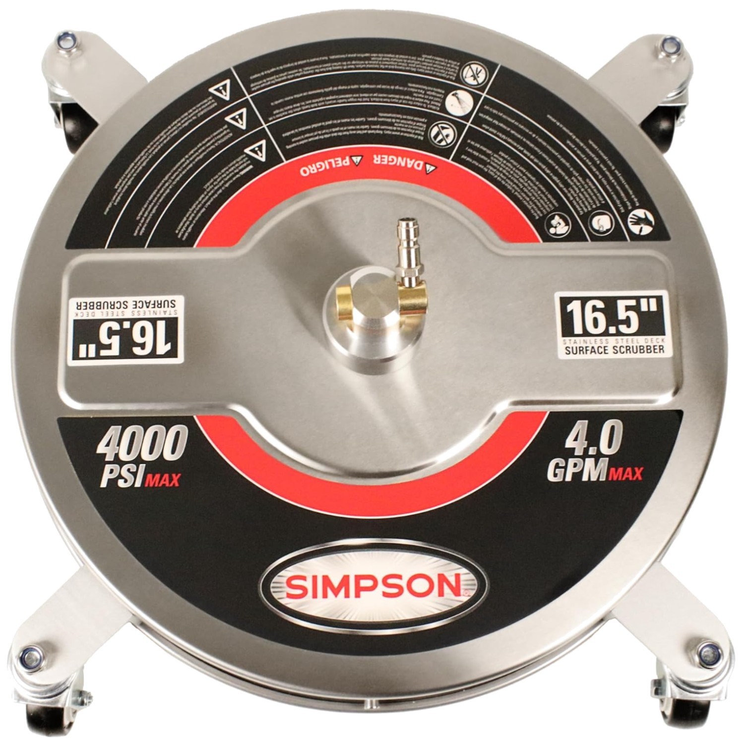 16.5-Inch Pressure Washer Surface Cleaner with Nozzle Tool for 10X Faster Cleaning