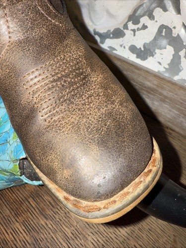 Roper Western Boots Boys Square Toe Brown 09-018-1900-3437 Size 10 - Picture 5 of 12