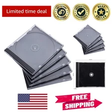 50 Pack of 10.4mm Standard Clear CD Jewel Cases - Protect Your Collection