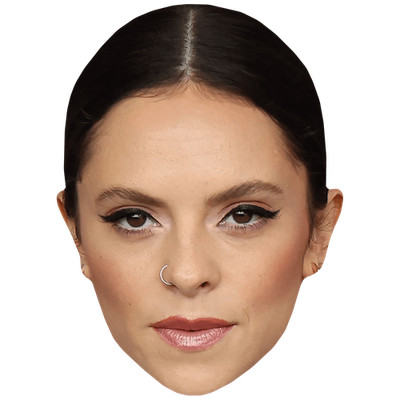 Francesca Michielin (Eyeliner) Celebrity Mask, Flat Card Face, Fancy Dress Mask