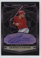 2019 Chronicles Obsidian Electric Etch Purple Prizm /99 Carter Kieboom Auto 1o3y