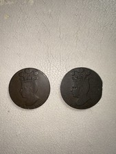 Barbados Penny 1788 Copper 2x Coins