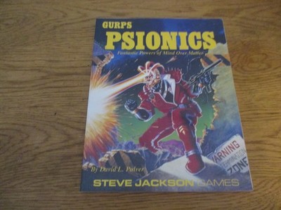 Gurps Psionics Steve Jackson Spiele Rollenspiel Buch