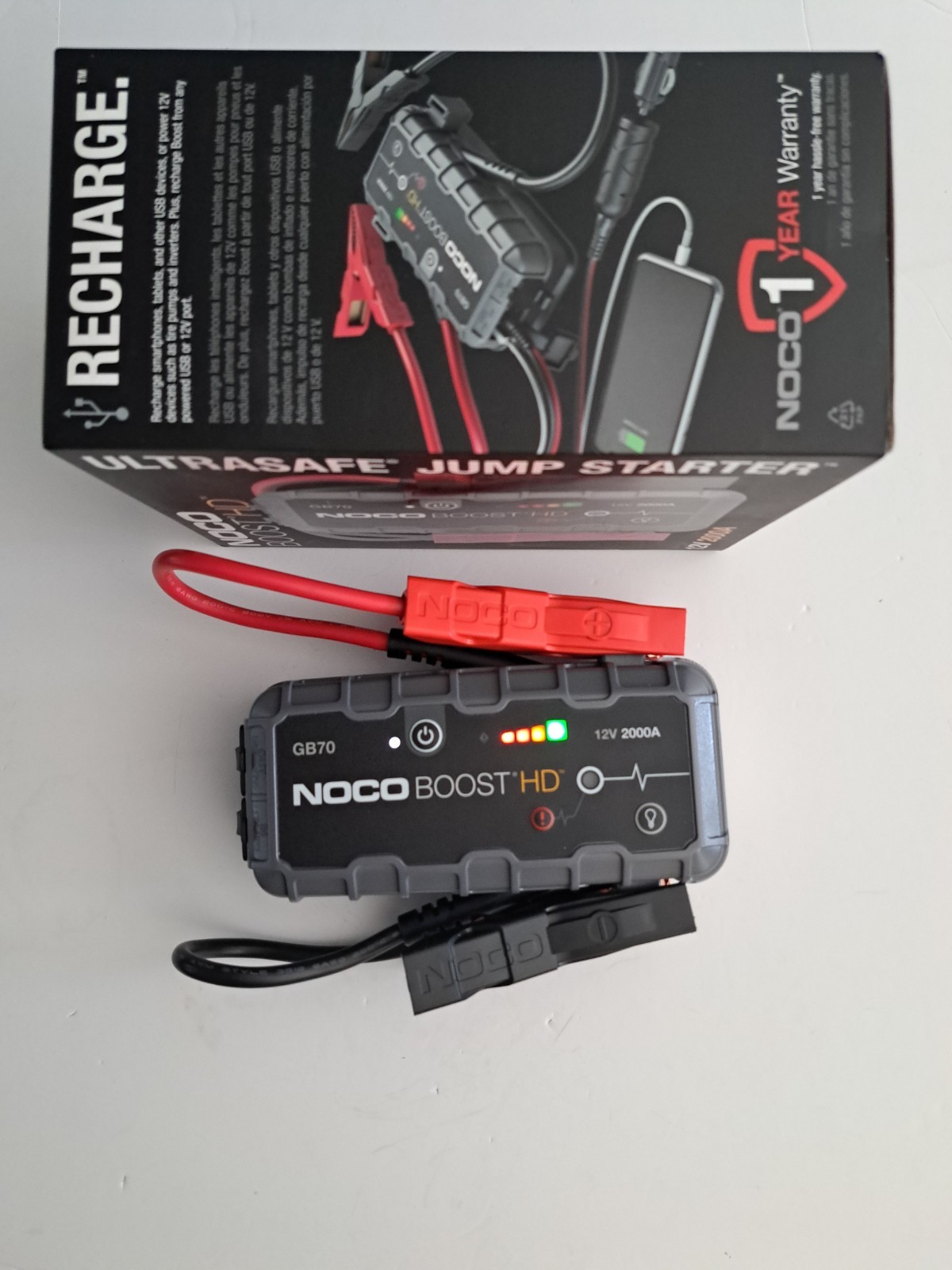 NOCO GB70 Boost HD 2000A UltraSafe Lithium Jump Starter