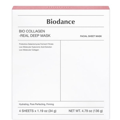 Biodance Bio Collagen Real Deep Mask 4 Blatt Masken 34g x4 | Neu Versiegelt