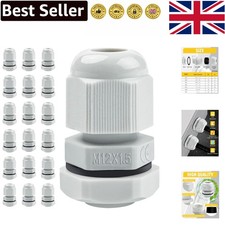 M12 Cable Glands Set of 20 - Durable  Waterproof Conduit Fittings for Cables