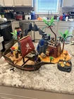Playmobil Pirate Ship & Treasure Island Playset Vintage / Retired