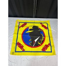 Vintage Dick Tracy Bandana 1990 Disney Movie Yellow Cotton Poly Made in USA NWT