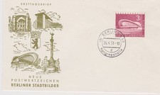Berlin FDC Nr. 154 gestempelt vom 26.4.58, "Kongresshalle Tiergarten" , 1956