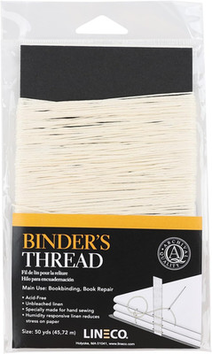 , Binding Thread 50 Yards, Acid-Free, for Bookbinding Hand Sewing, Beige