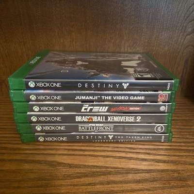 xbox one games bundle lot Of 6 Assorted Destiny Jumanji Dragonball