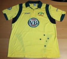 Australian Men s Cricket Team VB Jersey Polo Shirt Large Asics Yellow