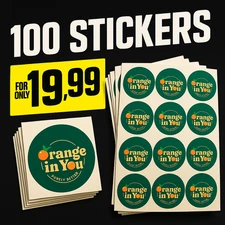 Custom  Stickers – Matte or Glossy – Waterproof, UV & Fridge Proof 