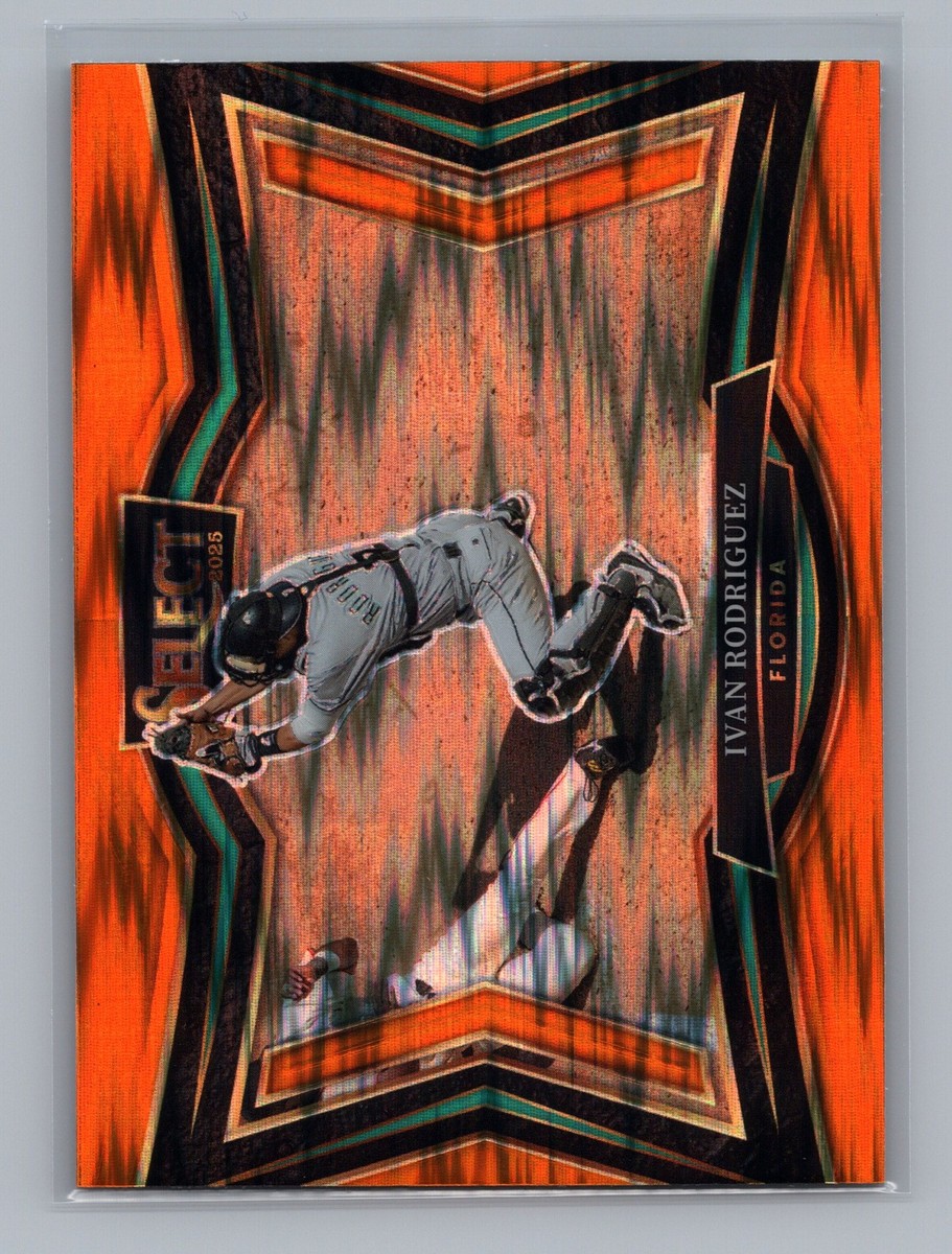 2025 Panini Select Ivan Rodriguez #273 Orange Flash Prizms Florida
