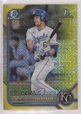 2022 Bowman Chrome Prospects Mega Box Yellow Mojo Refractor 6/75 Luca Tresh 3u0