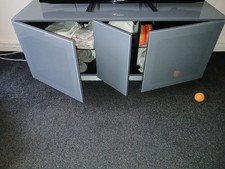 Grey TV Unit with Storage