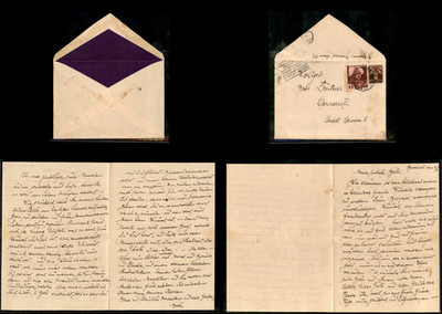 1935 Jewish Letter Bucharest to Cernauti Romania Judaica Wedding Mazal Tov RARE