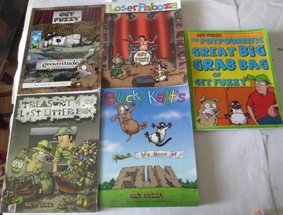 Get Fuzzy lot of 5 large comic strip compilations Darby Conley