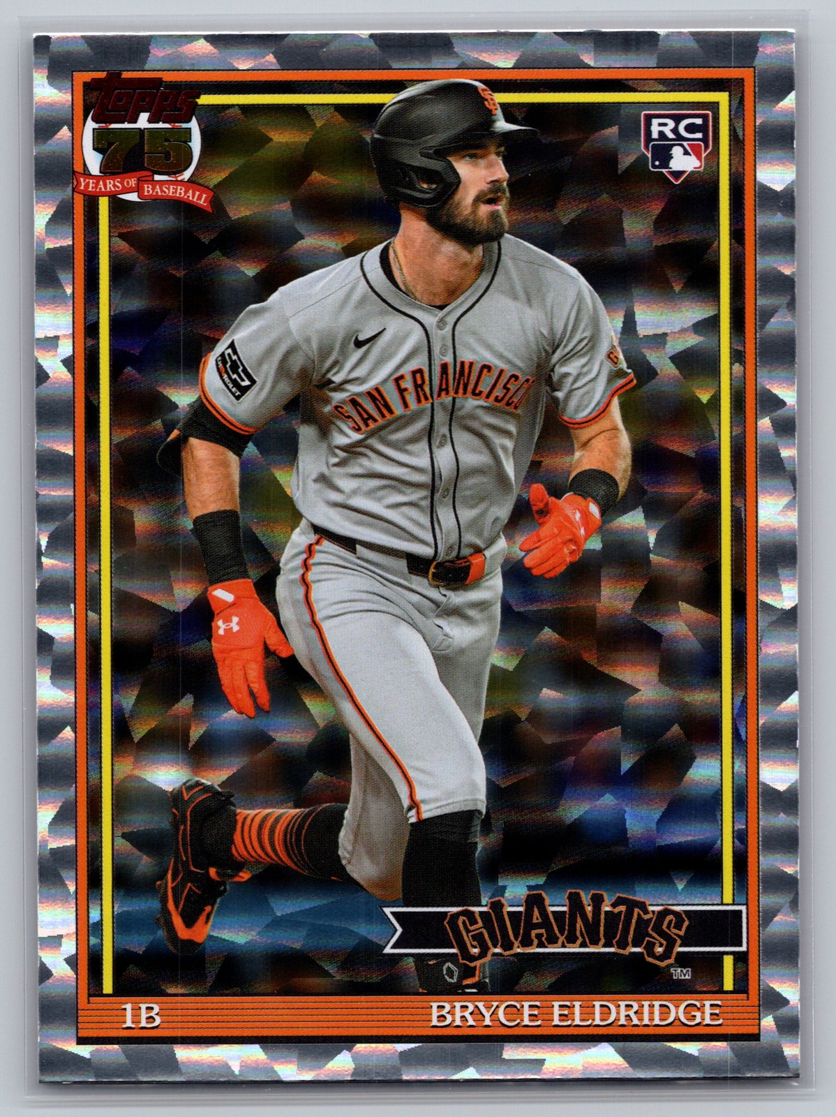 2026 Topps #91B2-21 Bryce Eldridge Topps 35th Anniversary Crackle Foil