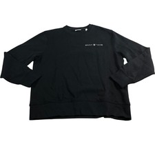 Image of GANT 1949 XL Mens Black Sweatshirt Classic Crew Neck Pullover Cotton Blend