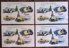 *Lot of 4* HAMM’S Beer VINTAGE 1960 or 70s Paper Placemat NEVER USED Hamms Bear  — photo 2