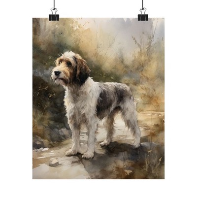 Petit Basset Griffon Vendeen Dog Art Print, Dog Wall Art, Animal Art Print