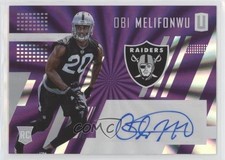 2017 Panini Unparalleled Purple Rainbow Spokes /99 Obi Melifonwu #214 Auto 6o3