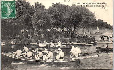 94 Les bords de la marne, les joutes a la lance
