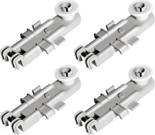 8268743 WP8268655 Dishwasher Upper Rack Wheel 7.8 x 7 x 1.1 inches, White 