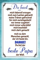 Holzschild 18X12 Cm Danke Du Bis Der Beste Papa MäNner Frauen Deko Geschenk Holz